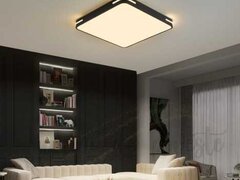 Lustra LED Baie 126W Universee Inspiration Black Square XL 500, LED inclus, 5 surse de iluminare, Lu